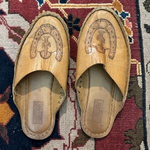 Mohinders Cactus Leather Slides
